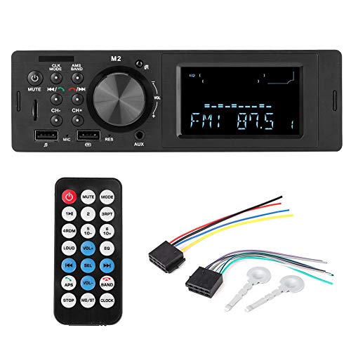 Estéreo para coche con Bluetooth, Radio para coche con Bluetooth FM, Reproductor de MP3 con doble USB para coche, Disco en U, Audio estéreo, Control remoto