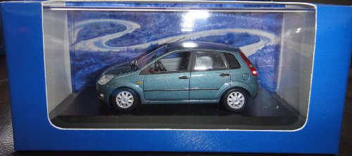 Ford Fiesta, met.-Petroleo, 5 puertas , 2002, Modelo de Auto, modello completo, Minichamps 1:43