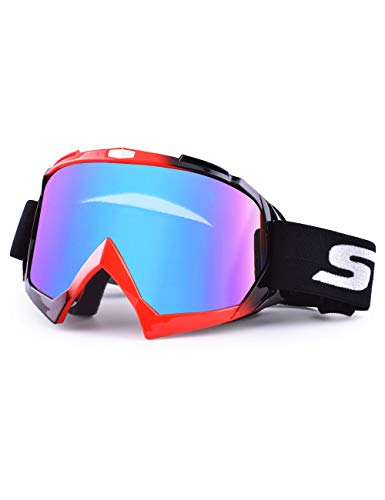 Gafas de Motocross Dirt Bike Racing Gafas de seguridad anti UV Gafas de motocicleta a prueba de viento a prueba de polvo Gafas de motocicleta antirayaduras para ciclismo, montañismo/escalada/esquí