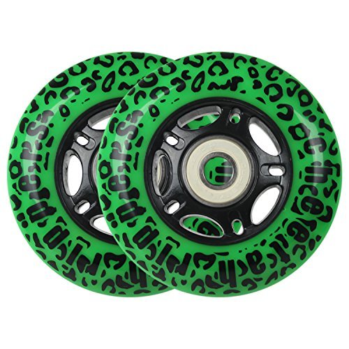 GREEN CHEETAH Wheels for RIPSTICK ripstik wave board ABEC 9 76MM 89A OUTDOOR by Cheetah Rippers