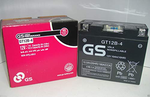 GS - Batería de gel para moto, modelo GT12B-4, sin mantenimiento, para Ducati, Yamaha, Aprilia