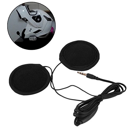 Hensych altavoces estéreo y auriculares para casco de motocicleta, 3,5 mm, con Control de volumen, para MP3 CD XM Radio GPS teléfono y música