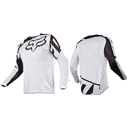 HFJLL Traje de Descenso al Aire Libre - Mountain Bike Motocross Jersey Camiseta de Manga Larga,No.9,XL
