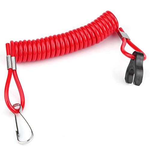 Interruptor de seguridad, cuerda de seguridad para motor fuera de borda, cordón de seguridad, encendido, interruptor de parada de emergencia, cordón de llave, clip de cuerda para Tohatsu Interruptor de seguridad, cuerda de seguridad para motor fuera de borda, cordón de seguridad, encendido, interruptor de parada de emergencia, cordón de llave, clip de cuerda para Tohatsu