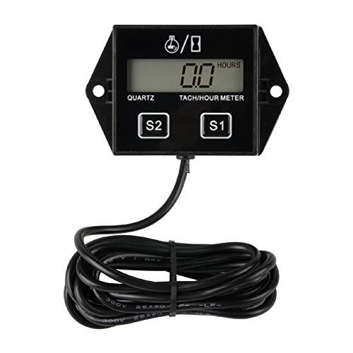 Jayron JR-HM011N LCD Tacómetro inductivo de gasolina Medidor de tacómetro/hora reiniciable para paramotores,ultraligeros,motores marinos-Bombas internas y externas,generadores Jayron JR-HM011N LCD Tacómetro inductivo de gasolina Medidor de tacómetro/hora reiniciable para paramotores,ultraligeros,motores marinos-Bombas internas y externas,generadores