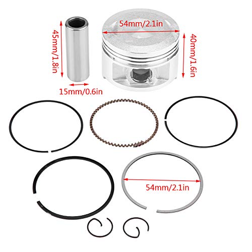 Kit de anillo de pistón, kit de montaje de junta de pasador de anillo de pistón de motocicleta para motor Yamaha YBR125 YBR 125 125cc Kit de anillo de pistón, kit de montaje de junta de pasador de anillo de pistón de motocicleta para motor Yamaha YBR125 YBR 125 125cc