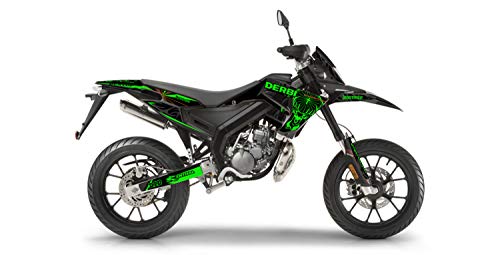 Kit de decoración para moto Cross Derbi XTREME 50 Transtor, verde 2018 a 2021