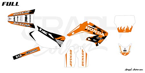 Kit de decoración para moto Cross Honda CR 125 RépLICA naranja 2002 a 2012