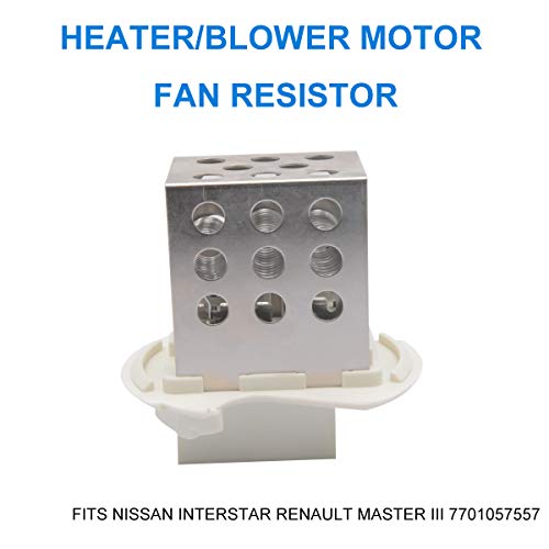 MASO Resistencia de ventilador de motor de calentador/ventilador para Renault Master Nissan Interstar 7701057557