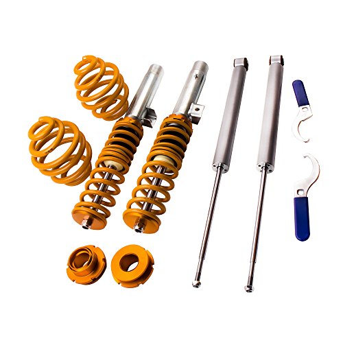 maXpeedingrods Coilover Amortiguador de Muelle Ajustable Motor para 3 Series E46