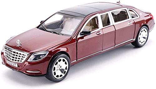 Modelo de coche Modelo del coche 1,24 Mercedes-Benz Maybach S600 Simulación de aleación de fundición a presión de joyería juguete joyería Colección del coche deportivo Modelo de fundición a presión