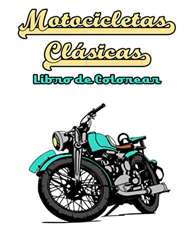Motocicletas Clásicas Libro de Colorear