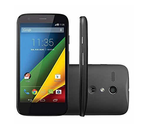 Motorola Moto G 4G (XT1039)- Smartphone Libre (Pantalla 4.5", 4G, cámara 5 MP, 8 GB, Quad-Core 1.2 GHz, 1 GB RAM, Android 4.4.3), Negro