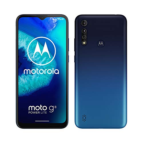 Motorola Moto G8 Power Lite - Smartphone 64GB, 4GB RAM, Dual Sim, Royal Blue