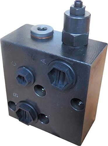 M+S - Válvula de freno avellanado con conector de ventilación de frenos para motor hidráulico MP/MR/MH Tipo: KPBR-250/1/E