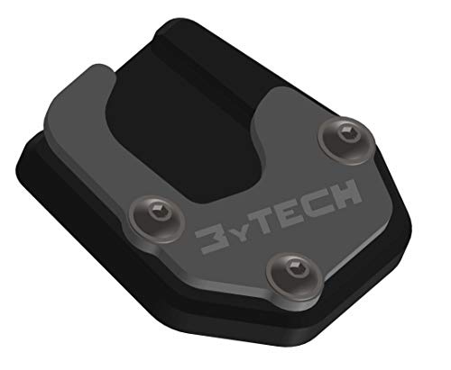 MyTech – Placa de ampliación de Caballete – Compatible con Moto Guzzi V85TT 1a Serie año 2019 (Plateado)