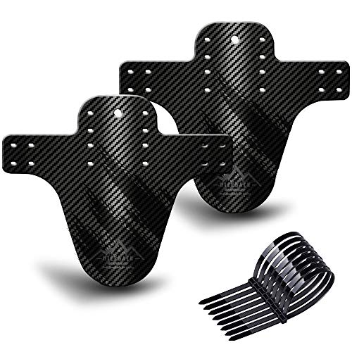 NICEDACK Guardabarros MTB, Guardabarros Bicicleta Montaña, MTB Mudguard Delantero y Trasero Compatible se Adapta a 26" 650B 27,5" 29 Pulgadas de Bici y Bicicleta Fat Mud Guard (Negro) NICEDACK Guardabarros MTB, Guardabarros Bicicleta Montaña, MTB Mudguard Delantero y Trasero Compatible se Adapta a 26" 650B 27,5" 29 Pulgadas de Bici y Bicicleta Fat Mud Guard (Negro)