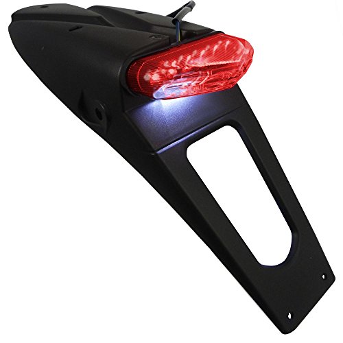 one by Camamoto cod. 77541306 luz de guardabarros trasera completa con tope led y luz universal homologada de matrícula para cross motard enduro one by Camamoto cod. 77541306 luz de guardabarros trasera completa con tope led y luz universal homologada de matrícula para cross motard enduro