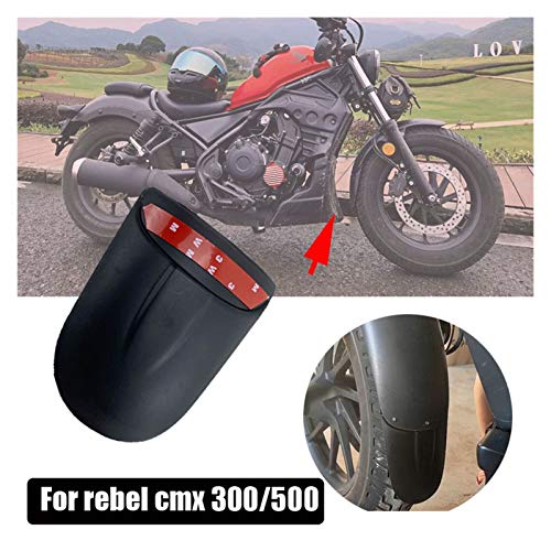 para Honda CMX500 CMX / 250 Rebelde 250 Rebel 500/300 Carbono Textura de Fibra de Carbono Frente de Motocicleta Mudguand Fender Extensión del Extensor Trasero Guardabarros para Motocicleta