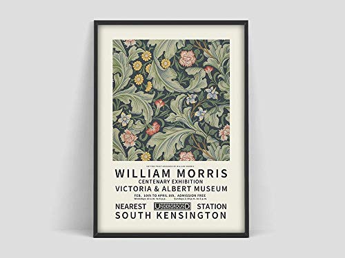 Póster de William Morris, patrón de flores, póster de flores, póster Art Printi Matisie, lienzo decorativo sin marco familiar, pintura B 50x70cm