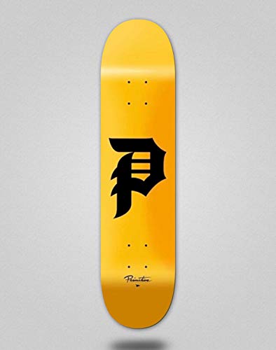 Primitive Skate Skateboard monopatin Deck Tabla P Core 8.38 Yellow