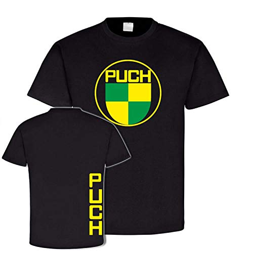 Puch 24143 - Camiseta clásica de manga corta para moto Negro XXXXXL