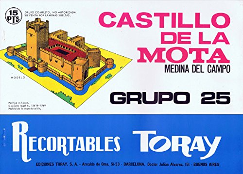 Recortables Toray Grupo 25 Castillo De La Mota Medina Del Campo. 4 Hoja. Toray. Recortables Toray Grupo 25 Castillo De La Mota Medina Del Campo. 4 Hoja. Oferta