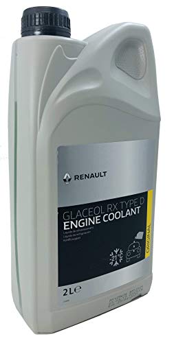 Renault Anticongelante Refrigerante Coolant Glaceol RX Tipo D Verde, 2 litros