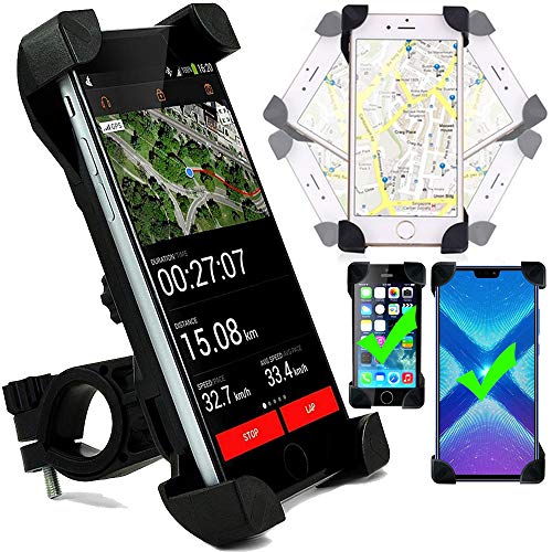 Roar Soporte movil para Bicicleta y Moto, Universal para Todos los celulares de 3.5 a 6.5 Pulgadas Roar Soporte movil para Bicicleta y Moto, Universal para Todos los celulares de 3.5 a 6.5 Pulgadas