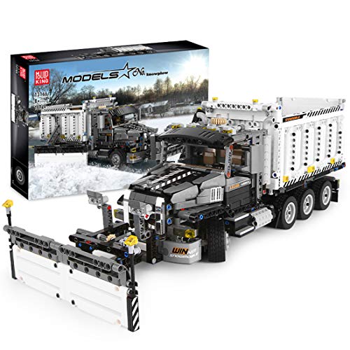 SERBVN Camión Quitanieves Snowplow Truck - Mould King 13166 - Camión Juguete de Construcción Compatible con Lego Technic 42078 Mack Anthem Camión - 1694 Piezas