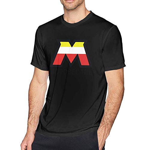 SOTTK Camisetas y Tops Hombre Polos y Camisas, O-Neck Fashion Motobecane Logo Short Sleeve T-Shirt for Mens and Boys Black