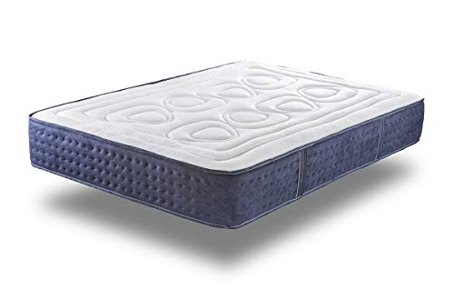 Supercolchon®- Colchón de muelles ensacados Barcelona de 24 cm de Altura, Alta Gama, Reversible Verano Invierno, Viscoelastico, firmeza Alta (90_X_180_cm) Supercolchon®- Colchón de muelles ensacados Barcelona de 24 cm de Altura, Alta Gama, Reversible Verano Invierno, Viscoelastico, firmeza Alta (90_X_180_cm)