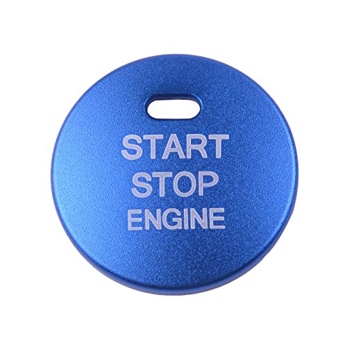 Tonyzhou Co.,ltd Ajuste de la Cubierta del botón de Arranque del Motor Rojo/Plateado/Negro/Azul/Dorado para Hyundai Elantra MD Sonata i45 YF 2011-2014 con un Solo botón