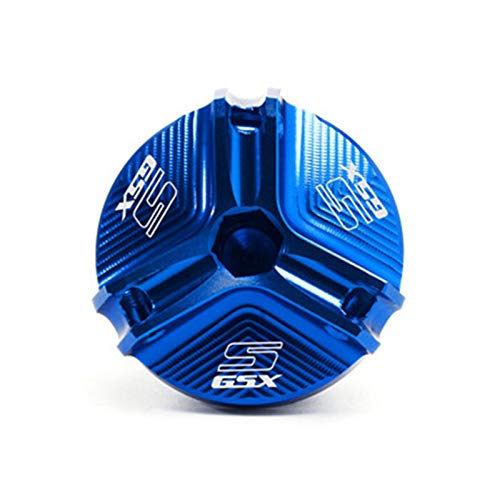VSKTE Ajuste para Suzuki GSX-S 1000 GSXS 750 GSX S 1000 F 2010-2021 Accesorio para motocicletas Filtro de aceite Filtro de aceite Tornillo de tapón protector (Color : Blue)