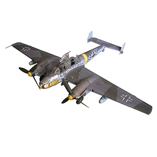 WECDS-E Juguetes Modelo de avión, 1/32 alemán Bf-110 G2 Fighter Juguetes y Regalos para niños, 14.2 Pulgadas x 19.3 Pulgadas