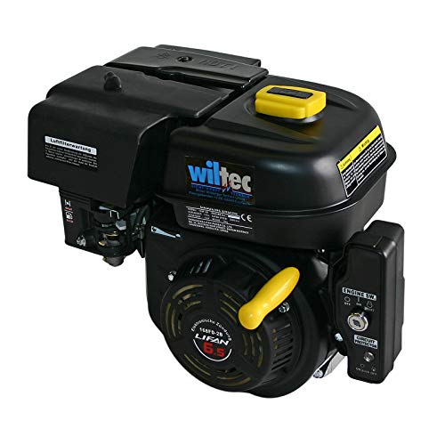 WilTec Motor de Gasolina LIFAN 168 4,8kW (6,5PS) 19,05mm con Motor de Kart E-Start