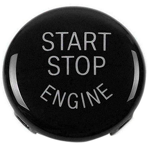XZANTE Reemplazo de La Cubierta del Interruptor de Encendido del Botón de Arranque del Motor de Parada para BMW X1 X3 X5 X6 Z4(E84,E83 Etc) 1 3 5 Series (E87,E90/E91/E92/E93,E60)(Negro)