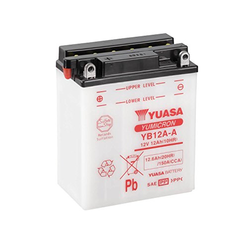 Yuasa - 61339 : Batería YB12A-A Combipack (con electrolito)
