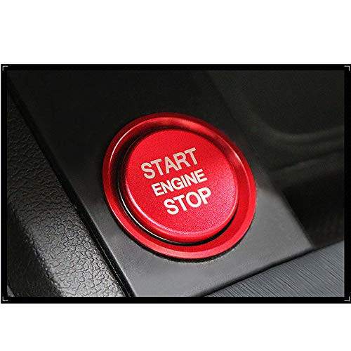 zzwllong Ajuste de la Cubierta del botón de Arranque del Motor de la Consola Interior del Coche, para Audi A4 A6 Q5 Q7