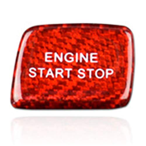zzwllong Arranque con un Solo botón, Dispositivo de Encendido de Fibra de Carbono para Coche, botón, Pegatina para Interruptor de Arranque y Parada del Motor, para Chevrolet Camaro 2016-2019