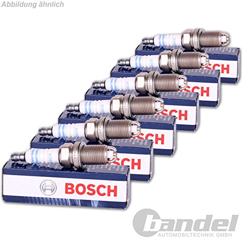 6x Bujía de encendido BOSCH Super Plus FLR8LDCU+ OPEL CALIBRA A 2.5 i V6 04.93-03.97; OMEGA B 2.5 V6 3.0 V6 04.94-02.01; SINTRA 3.0 i 24V; VECTRA A B 2.5 i V6; VECTRA C 3.2 V6 +GTS; SAAB 900 2 2.5 V6