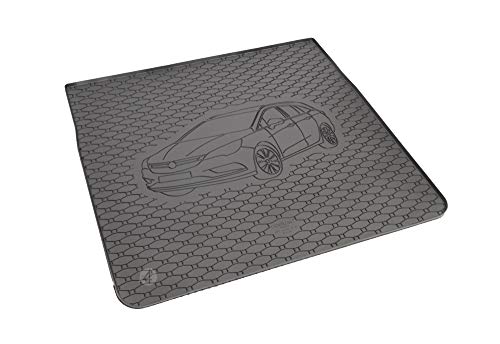 Alfombrilla de maletero para Opel Astra K Sports Tourer a partir de 2015, ajuste perfecto, color negro Alfombrilla de maletero para Opel Astra K Sports Tourer a partir de 2015, ajuste perfecto, color negro