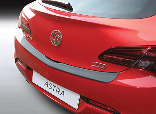 Aroba AR6560 Protección para el borde del maletero compatible con Opel Astra J GTC 3 puertas año de fabricación 01.2012 > Protección de parachoques ajuste perfecto con bisel ABS color especial plata
