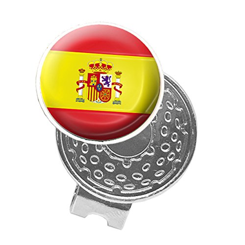 Asbri Golf España Cap Clip, Unisex, Spain, Plata, n/a