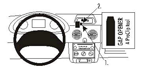 Brodit ProClip - Kit de coche para Nissan Kubistar 04-09 (para Europa, montaje central) Brodit ProClip - Kit de coche para Nissan Kubistar 04-09 (para Europa, montaje central)