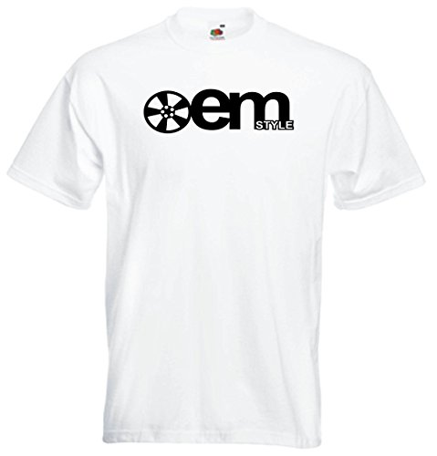 Camiseta de los hombres y los niños - JDM / Die Cut - T-Shirt - blanco - oem Style - XXL