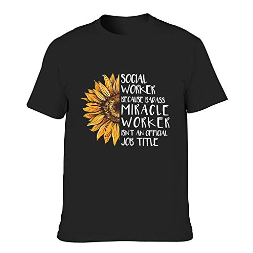 Camiseta para hombre con diseño de Socialarbeiter negro M