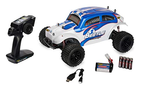 CARSON 500404142 - Coche teledirigido (Escala 1:10, VW Beetle FE 2,4 GHz, 100% RTR, vehículo teledirigido, Incluye Pilas y Control Remoto, 2 WD, carrocería Impresa, Instrucciones, Off Road Truggy) CARSON 500404142 - Coche teledirigido (Escala 1:10, VW Beetle FE 2,4 GHz, 100% RTR, vehículo teledirigido, Incluye Pilas y Control Remoto, 2 WD, carrocería Impresa, Instrucciones, Off Road Truggy)