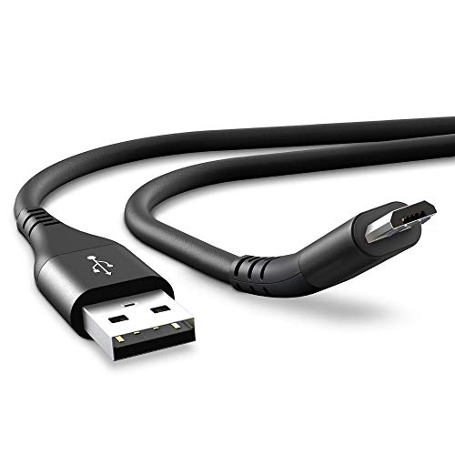 CELLONIC® Cable USB Datos 1m Compatible con BMW Navigator 5 / Navigator 6 Cable de Carga Micro USB a USB A 2.0 2.4A Negro conexión USB Nylon