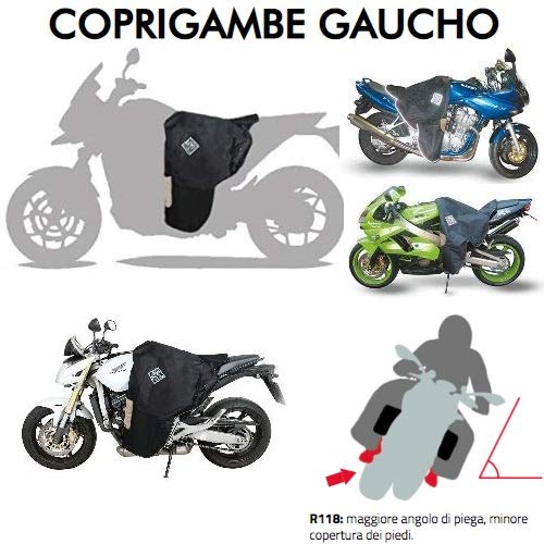 Compatible con MV Augusta RIVALE 800 2018 Funda Pierna Gaucho TERMOSCUD Tucano Urbano R118-X Universal para Motocicletas Impermeable TÉRMICO Interior DE Piel SINTÉTICA